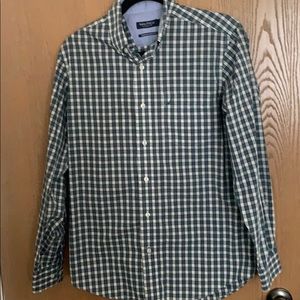 Nautica Plaid Shirt - Green - S size